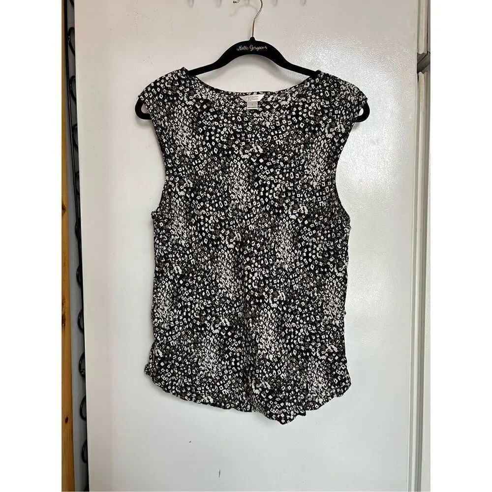 Christopher & Banks Multicolor Patterned Tank Top Woman’s Size Large